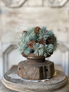 Pine Cone Pizazz Half Sphere