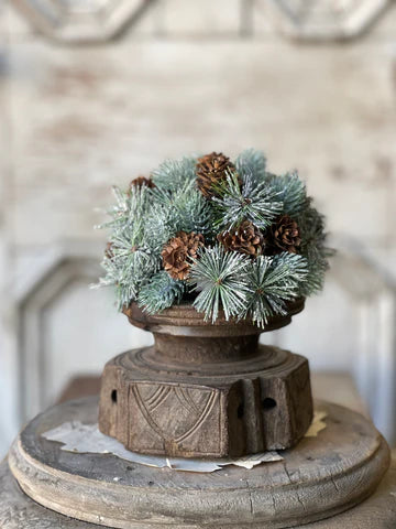Pine Cone Pizazz Half Sphere