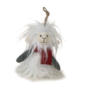 Furry Llama Ornament