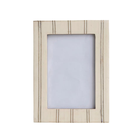 Cream Frame with Metal Inlay