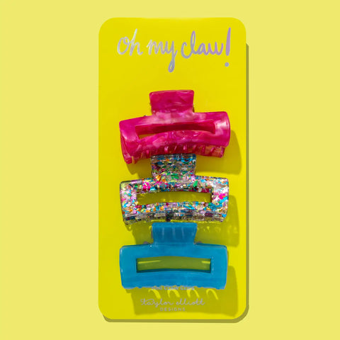 Colorful Confetti Claw Clip