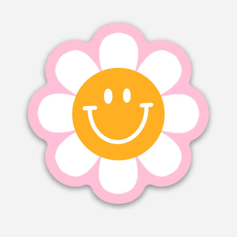 Smiley Daisy Sticker