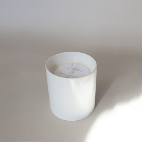 White Glass Jar Candle
