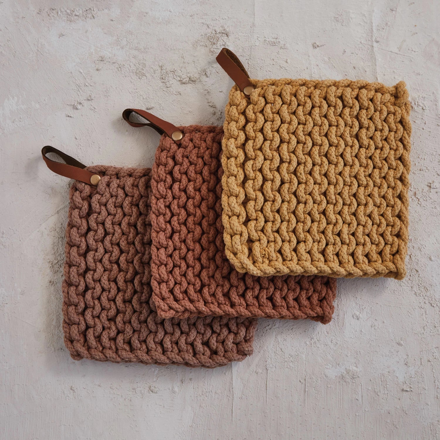 Leather Loop Potholder