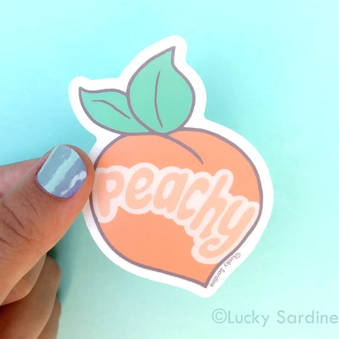 Peachy Peach Sticker