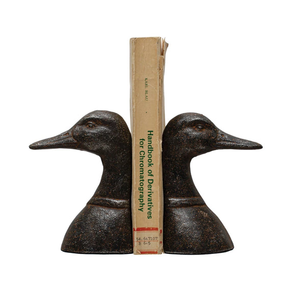 Cast Iron Duck Head Bookend