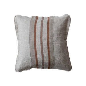 Linen Pillow with Stripes