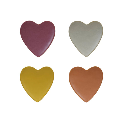 Stoneware Heart Shaped Matte Dish