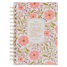 Those Who Trust in the Lord Floral Spiral Journal