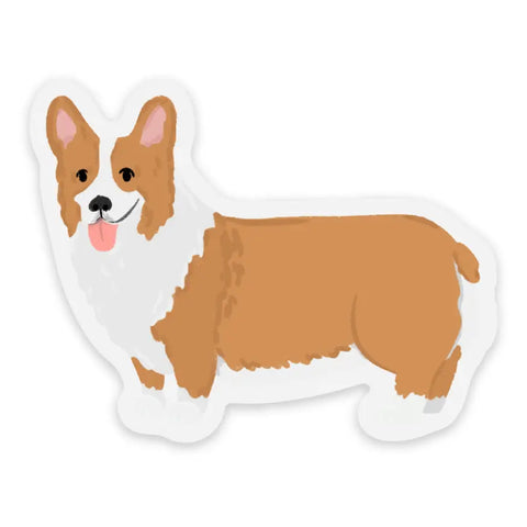 Clear Corgi Sticker