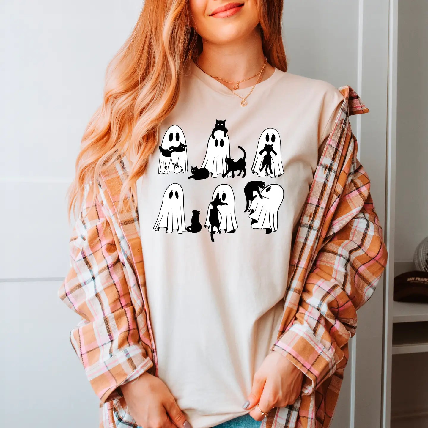 Halloween Ghost Cats Shirt