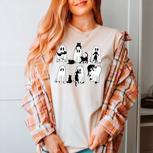 Halloween Ghost Cats Shirt