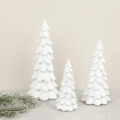 White Glitter Trees