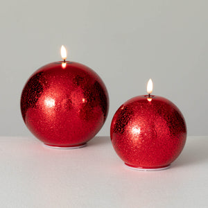 Red LED Ball Candle