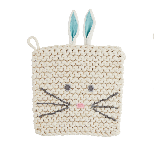 Bunny Crochet Trivet