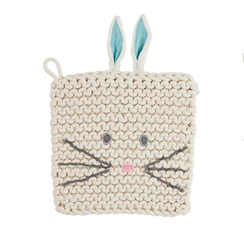 Bunny Crochet Trivet