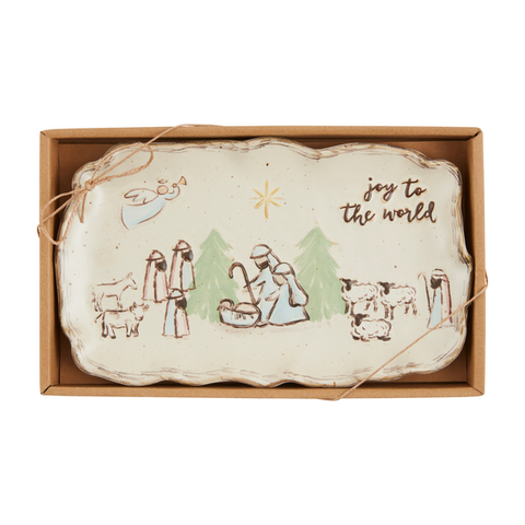 Joy to the World Nativity Plate