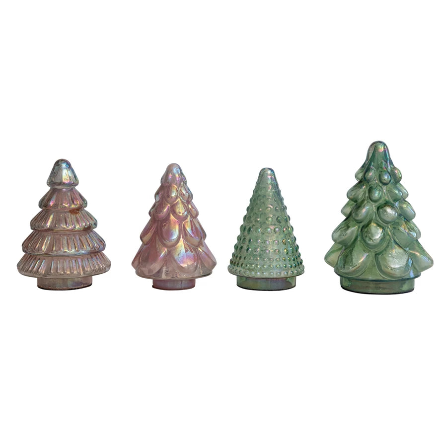 Iridescent Embossed Mercury Tree