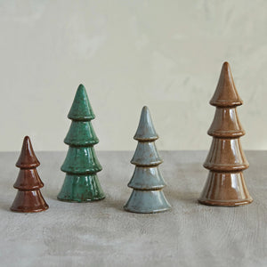 Cabin Holiday Stoneware Glaze Tree