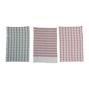 Christmas Waffle Weave Tea Towel