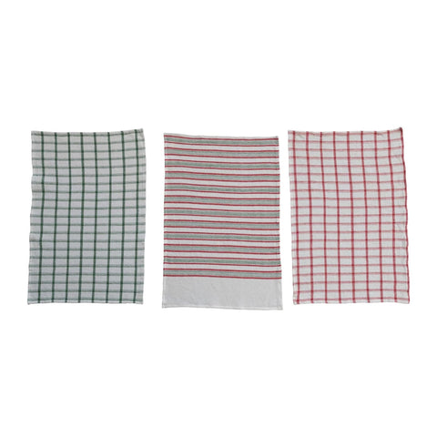 Christmas Waffle Weave Tea Towel