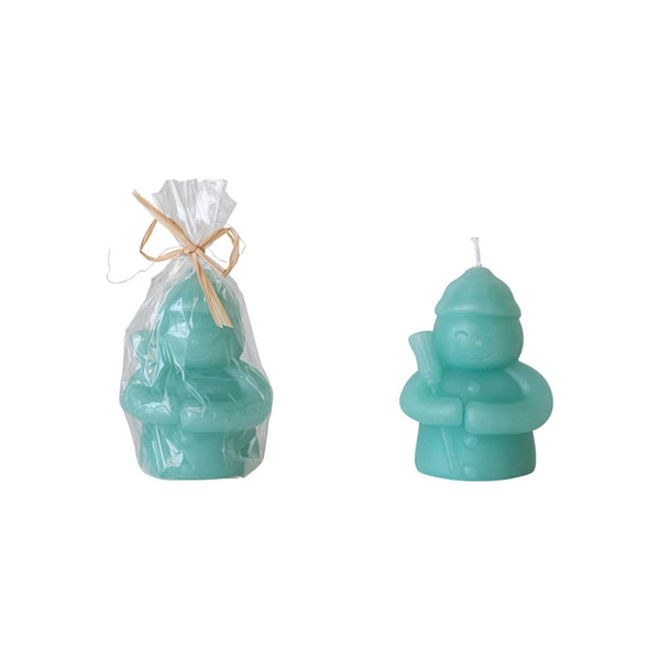 Unscented Snowman Shaped Candle