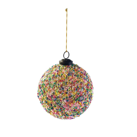 Recycled Glass Multi Color Ornament