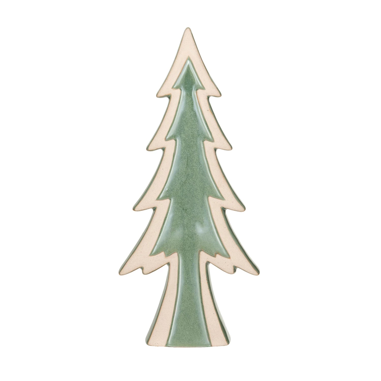 Green Unglazed Stoneware Tree