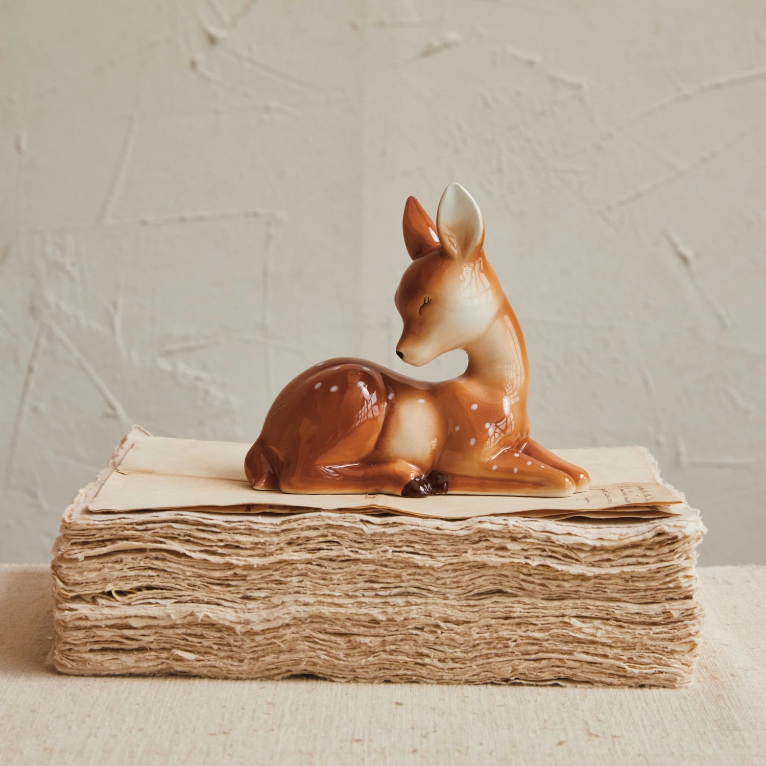 Ceramic Lying Fawn