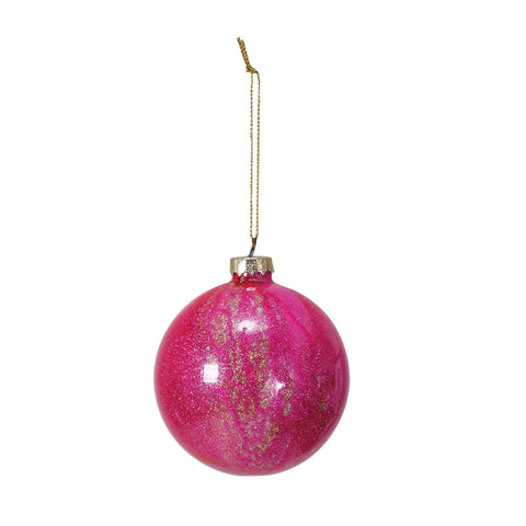 Pink Glass Ornament