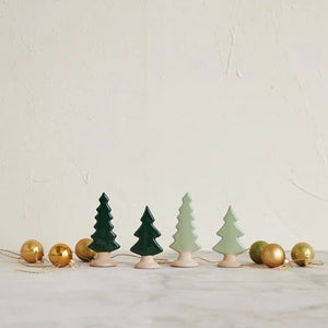 Glazed Stoneware Tree with Unglazed Base
