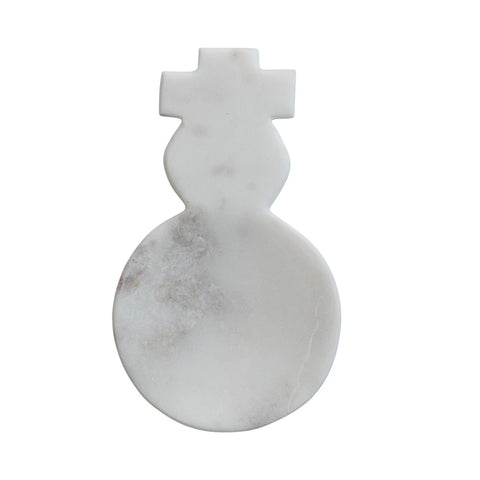 Marble Snowman Shaped Spoon Rest