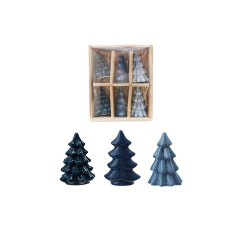 Blue Stoneware Tree