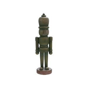 Wood Finish Green Nutcracker