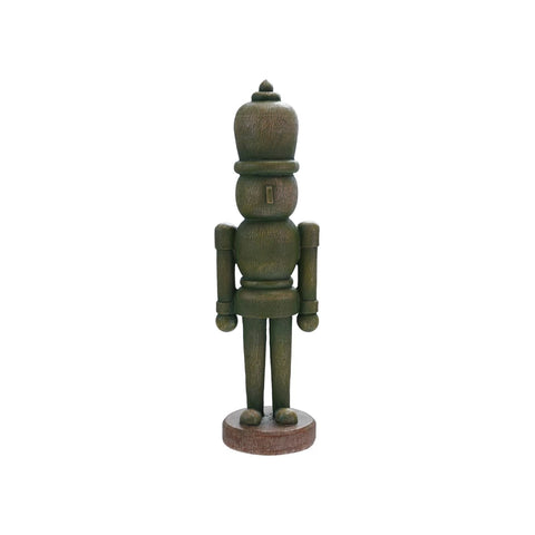 Wood Finish Green Nutcracker