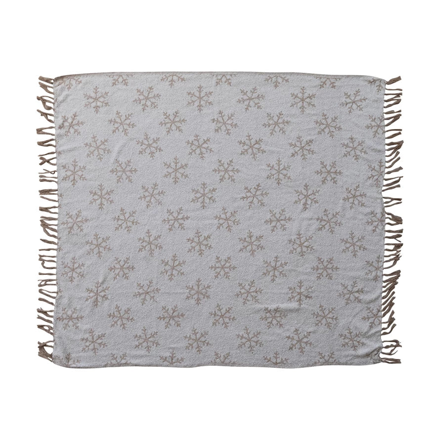 Snowflake Pattern Throw