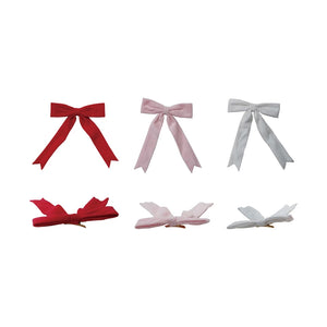 Velvet Bow Clips