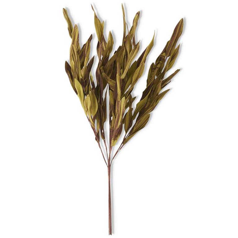 Brown & Green Leaf Spray Stem