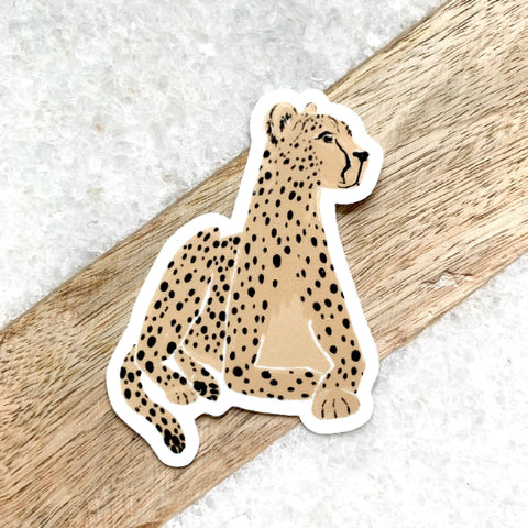 Laying Cheetah Sticker