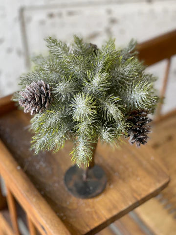 Icy Aspen Pine Half Sphere