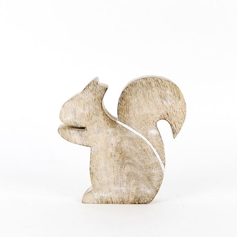 Mango Wood Squirrel Cutout