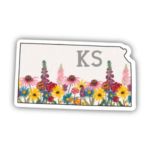 Kansas Painterly Pattern Sticker