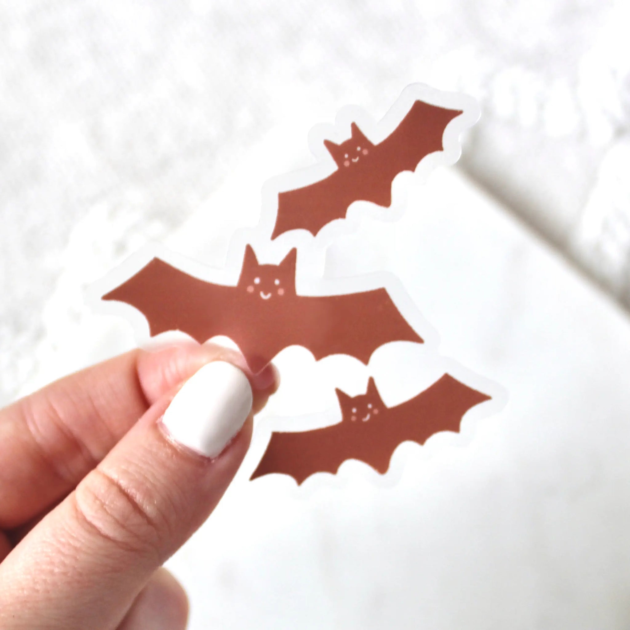 Clear Halloween Bat Sticker