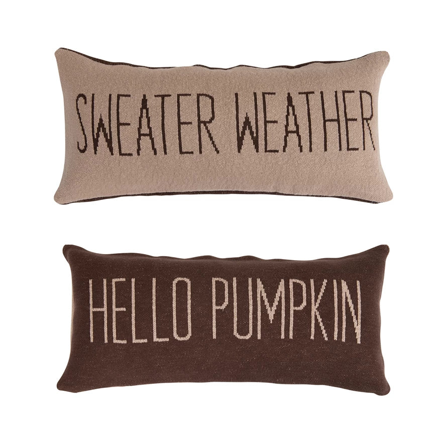 Hello Pumpkin/Sweater Weather Pillow