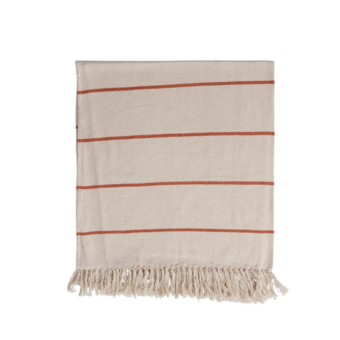 Cream & Rust Throw