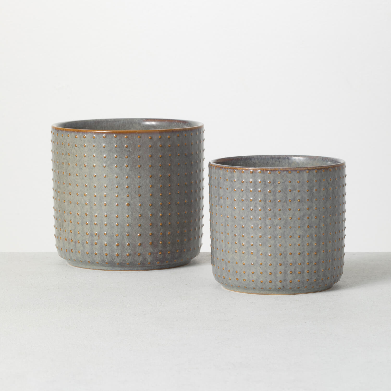 Grey Ceramic Planters