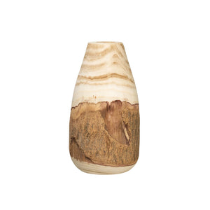 Paulownia Wood Vase with Live Edge