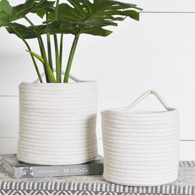 White Weave Baskets