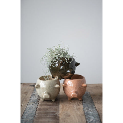Terracotta Pig Planter
