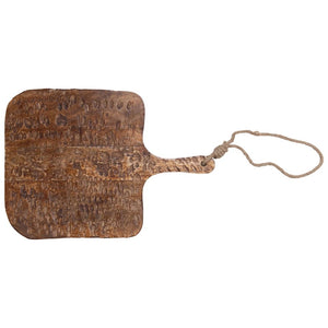 Wood Cheese/Cutting Board with Handle and Jute Tie